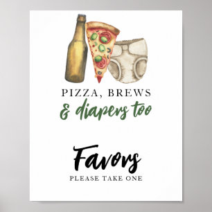 Baby bringar öl Favors Poster