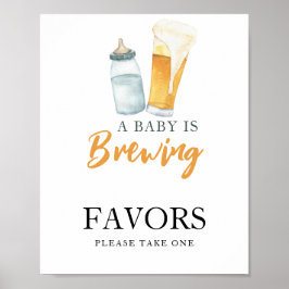 Baby bringar öl Favors Poster