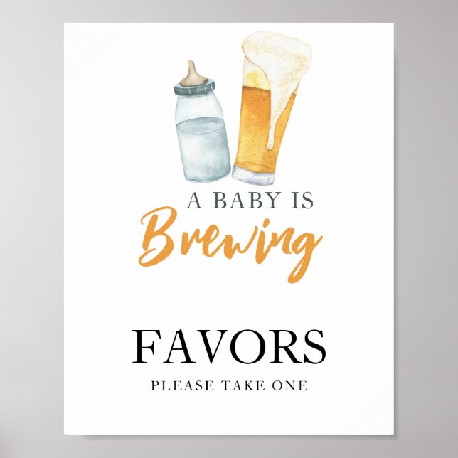 Baby bringar öl Favors Poster (Framsidan)
