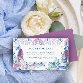 Baby brinner blommigt party Baby Shower Tilläggskort