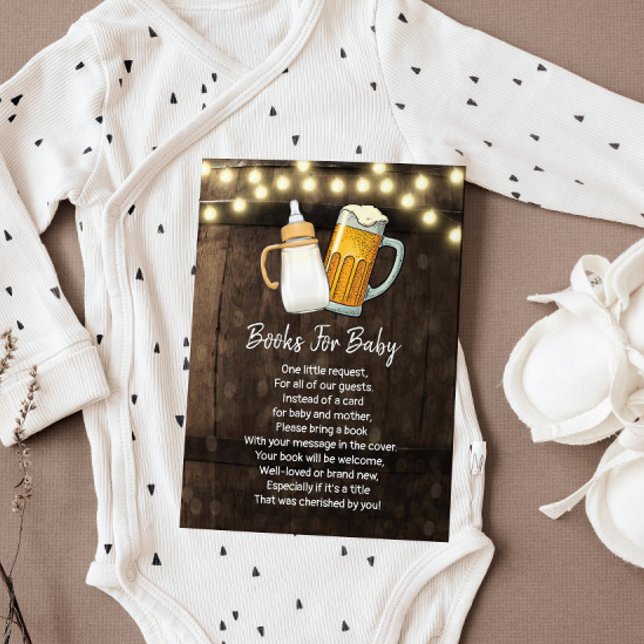 Baby brinner Bok-ansökningskortet, Bokar för Baby Inbjudningar (Skapare uppladdad)