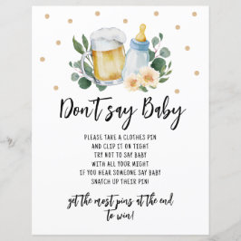 Baby brinner grey, säg inte Baby-tecknet.