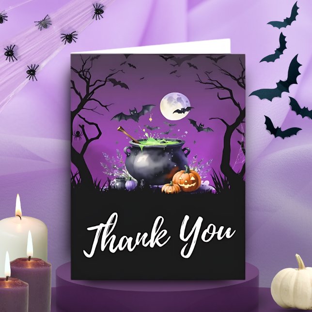 Baby brinner Halloween Baby Shower Tack Kort (Skapare uppladdad)