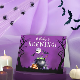 Baby brinner Halloween Baby Shower Tack Kort
