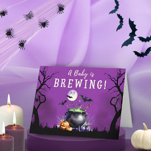 Baby brinner Halloween Baby Shower Tack Kort