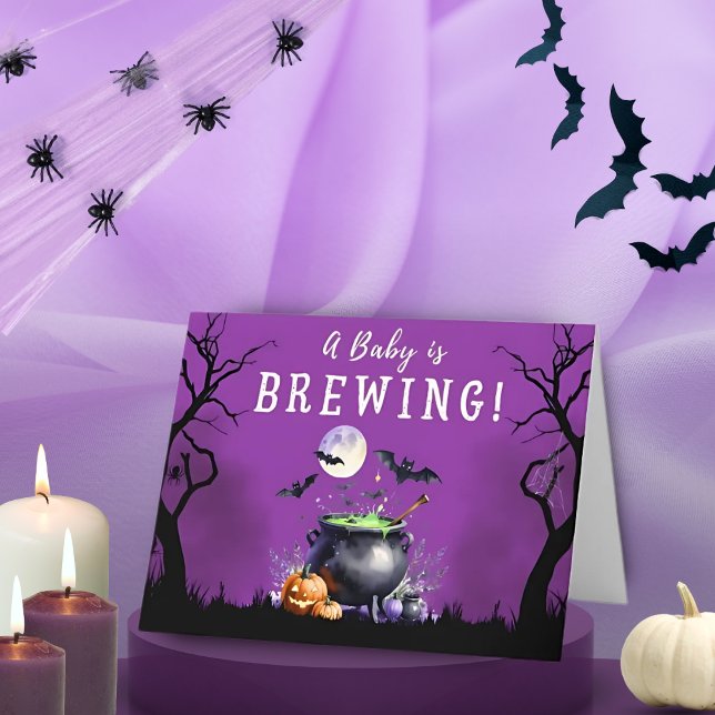 Baby brinner Halloween Baby Shower Tack Kort (Skapare uppladdad)