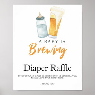 Baby brinner i öldräneringshuset poster