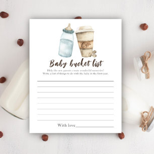 Baby brinner kaffe - Baby bucket-lista