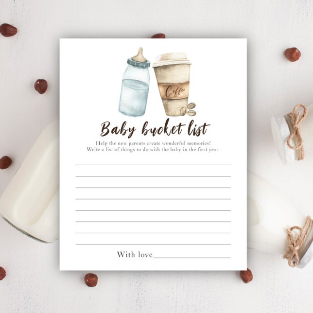Baby brinner kaffe - Baby bucket-lista (Skapare uppladdad)