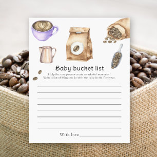 Baby brinner kaffe - Baby bucket-lista