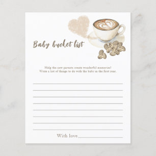 Baby brinner kaffe - Baby bucket-lista