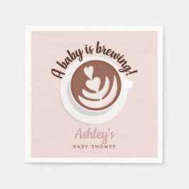 Baby brinner kaffe Brunch Baby Shower Sprinkle Pappersservett