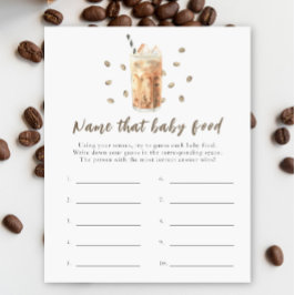 Baby brinner kaffe - Namn som livsmedel från baby