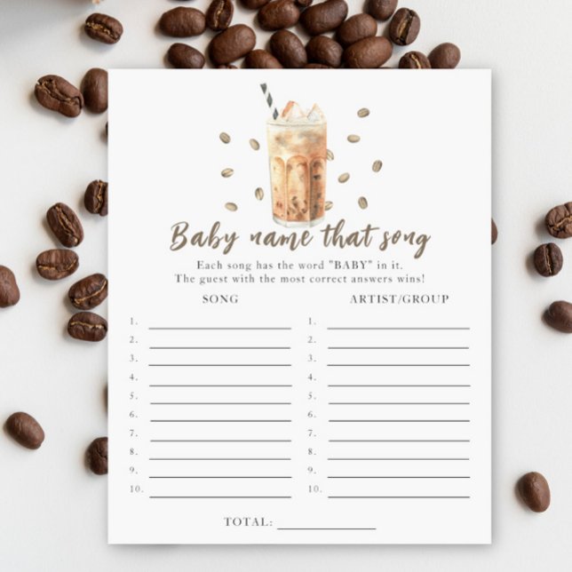 Baby brinner kaffe - Namn som sång-viltet (Skapare uppladdad)