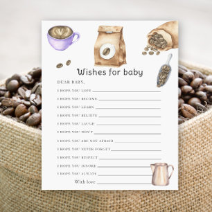 Baby brinner kaffe - önskemål för baby