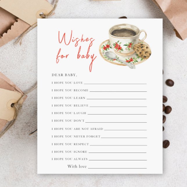 Baby brinner kaffe - önskemål för baby (Skapare uppladdad)