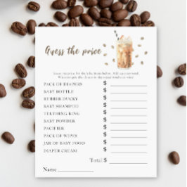 Baby brinner kaffe - Prist gissningsspel