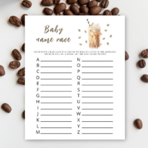 Baby brinner kaffe - tävling viltet Baby namn