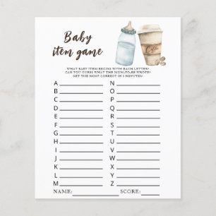 Baby brinner kaffebabydusch Baby Artikelspel