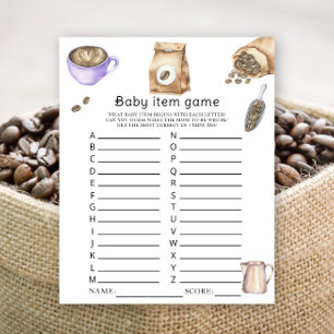 Baby brinner kaffebabydusch Baby Artikelspel