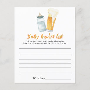 Baby brinner öl - Baby bucketlista