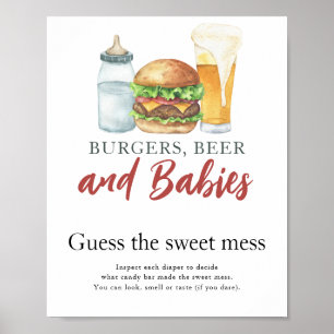 Baby brinner öl Gissa den söta Poster
