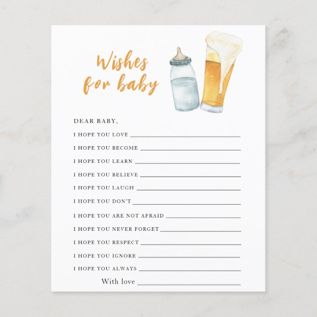 Baby brinner öl - önskemål för baby (Framsida)