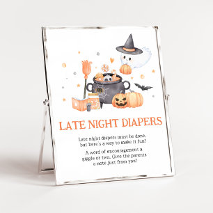 Baby brinner Orange Late Night Diaper Poster