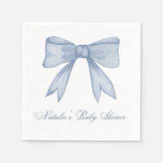 Baby Bröllopsdusch Bow Cocktail Servett