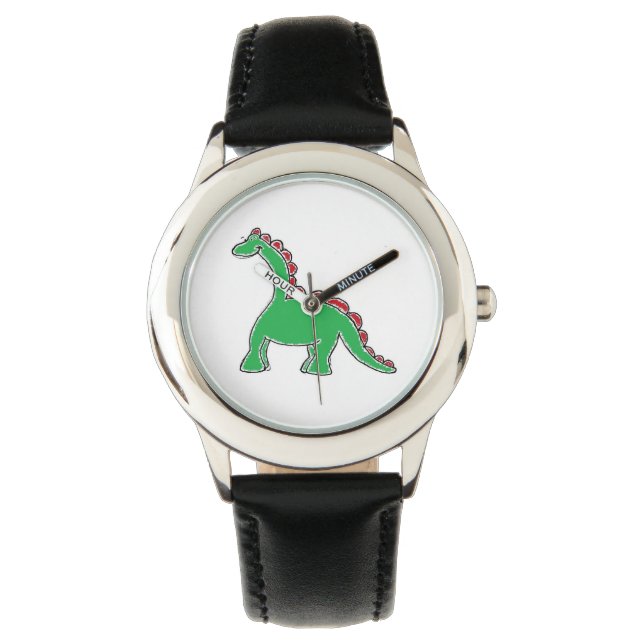 Baby Brontosaurus Tecknad Dinosaur-redskap Armbandsur (Framsida)