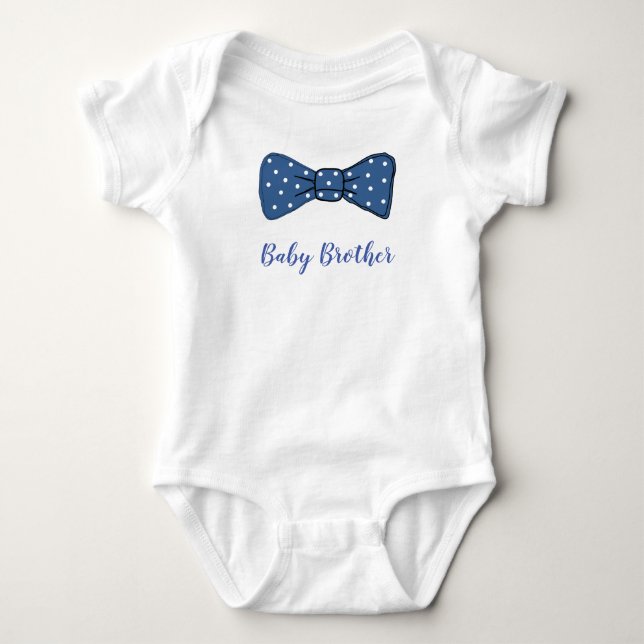Baby Brother Bow Tie Vest T Shirt (Framsida)