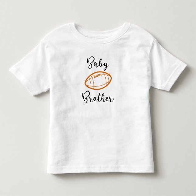 Baby Brother ~ Brother Design Football T Shirt (Framsida)