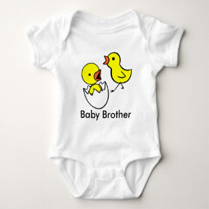 "Baby Brother" Cute Little Chickens Infant Shirt Tee Shirt