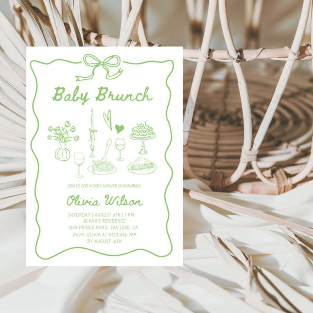 Baby Brunch Baby Shower Inbjudningar (Skapare uppladdad)