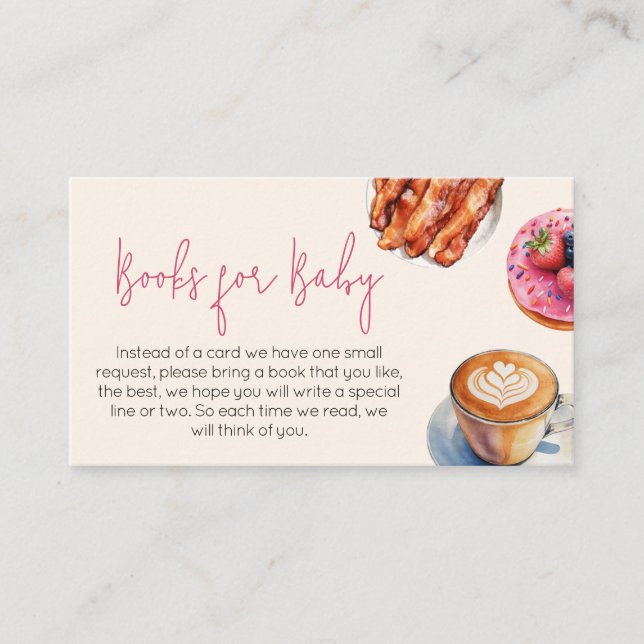 Baby Brunch Bread Pastries Bokar för Baby Tilläggskort (Framsida)