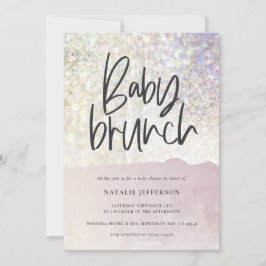 Baby brunch dusch Glitter gnistra  classy party