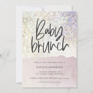 Baby brunch dusch Glitter gnistra classy party