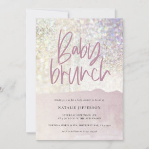 Baby brunch dusch Glitter gnistra classy party