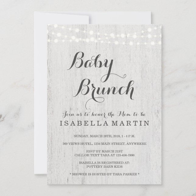 Baby Brunch-inbjudan Inbjudningar (Framsida)