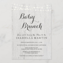 Baby Brunch-inbjudan