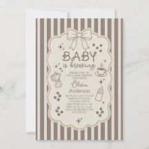 Baby brygger Espresso Kaffeefest Baby Shower