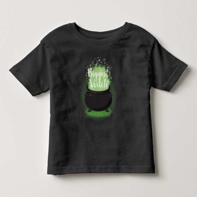Baby brygger häxregn Halloween-kittel T Shirt (Framsida)