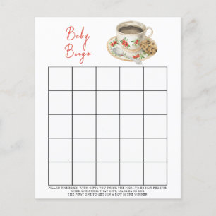 Baby brygger kaffe Baby shower bingo spel