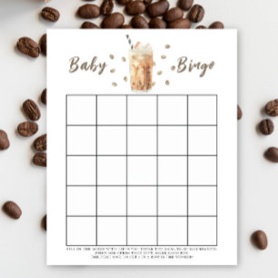 Baby brygger kaffe Baby shower bingo spel