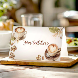 Baby brygger kaffe Baby Shower Matservering Tält Placeringskort