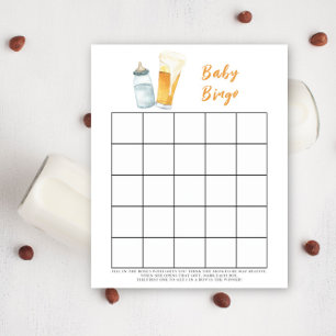 Baby brygger öl Baby shower bingo spel