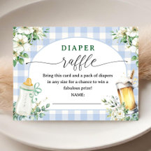 Baby brygger öl Baby Shower Pojke Blöjlotteri