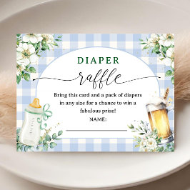 Baby brygger öl Baby Shower Pojke Blöjlotteri Tilläggskort