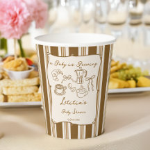 Baby brygger retro kaffe baby shower anpassad