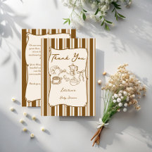 Baby brygger retro-randig kaffe baby shower